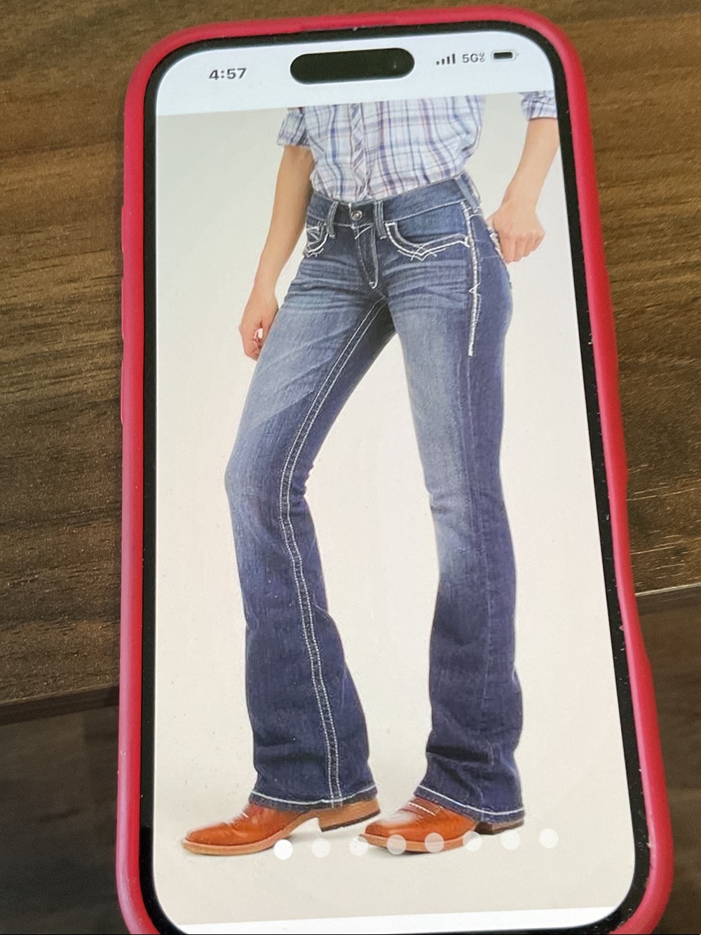 Ariat Women's Faded Blue Skinny Jeans with Contrast Stitching